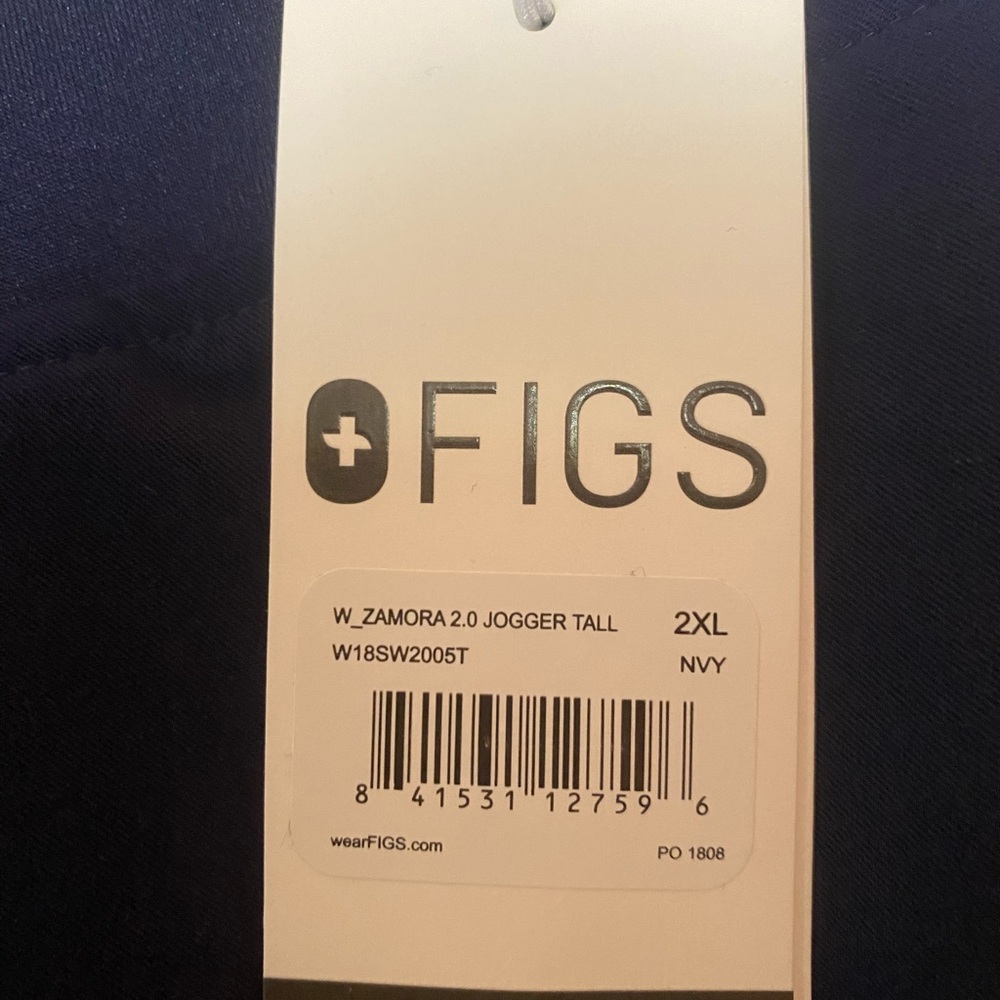 Brand New, Never Worn Navy Blue Figs Scrub Set